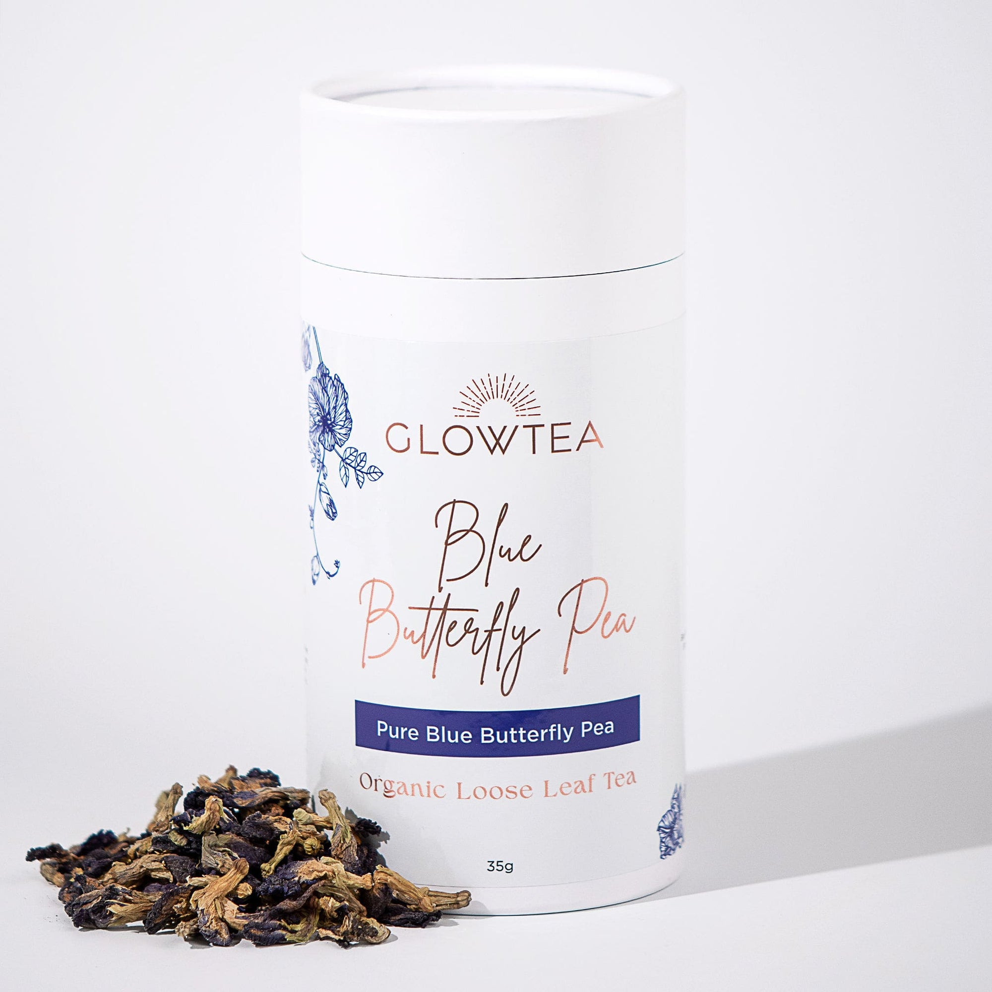Blue Butterfly Pea organic Tea by Glow Tea