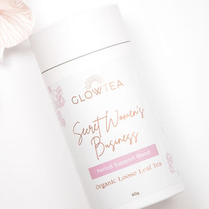 Organic period support tea by Glow Tea